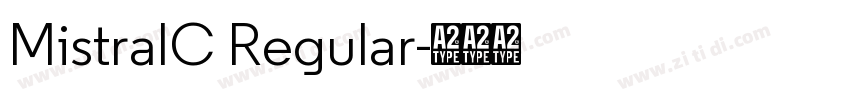 MistralC Regular字体转换